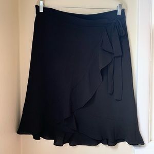NWT Max Studio Faux Wrap Mid-Length Skirt